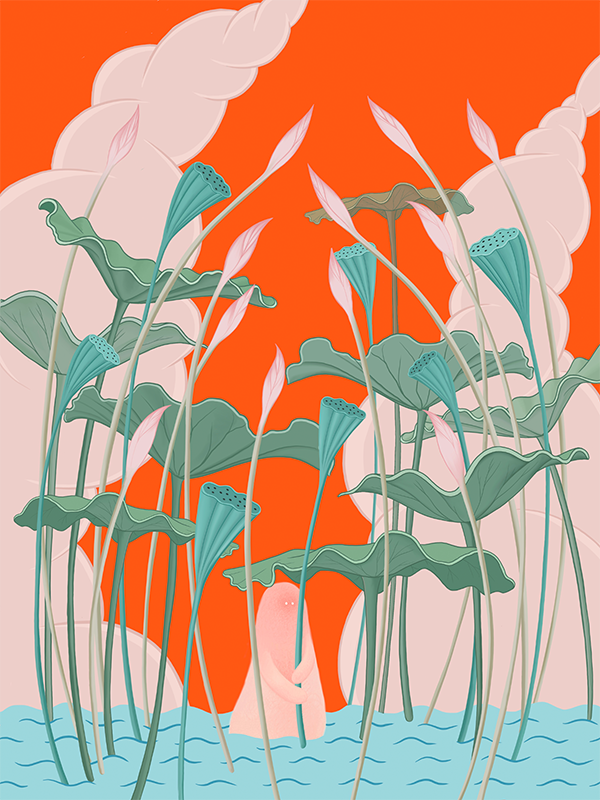 이연미,The pink spirit between two pillar of clouds, 2022
